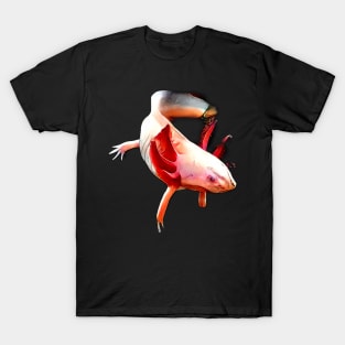 Realistic axolotl as motif T-Shirt